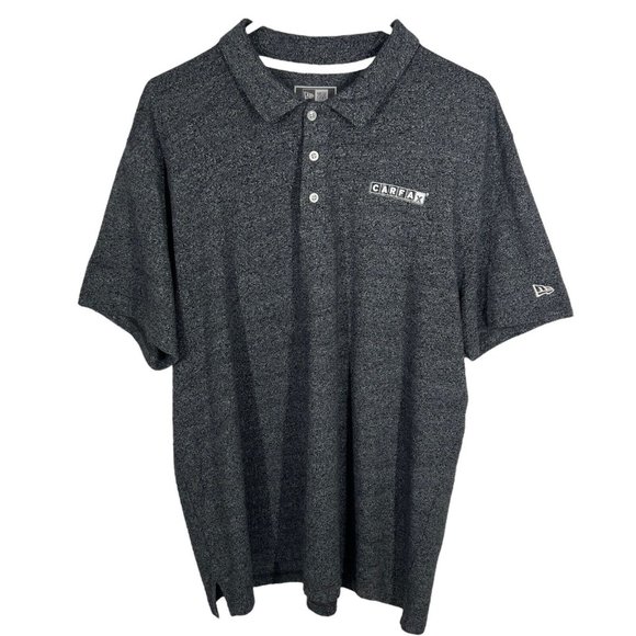 New Era Carfax Work Polo Shirt Men XL Gray Auto Employee Uniform Cars Sales - Picture 13 of 16